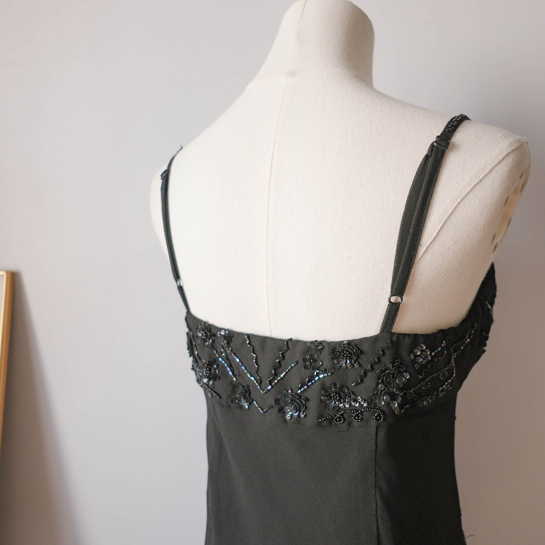 Vintage Gatsby-Era Glam Asymmetrical Embellished Dress