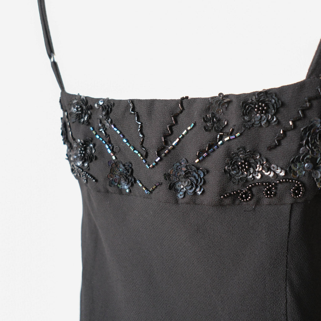Vintage Gatsby-Era Glam Asymmetrical Embellished Dress