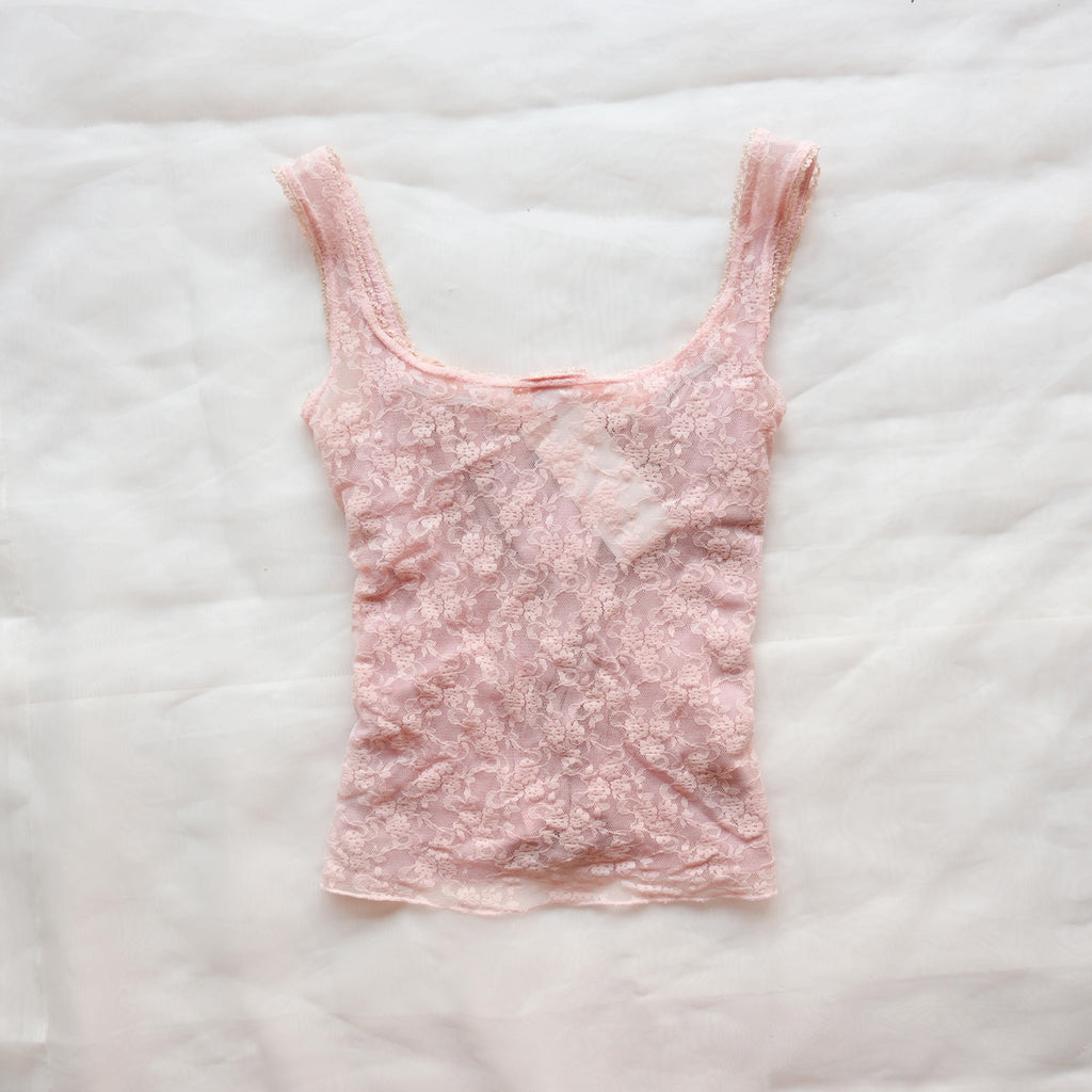 3 SUISSES Vintage Delicate Bustier Lace Top