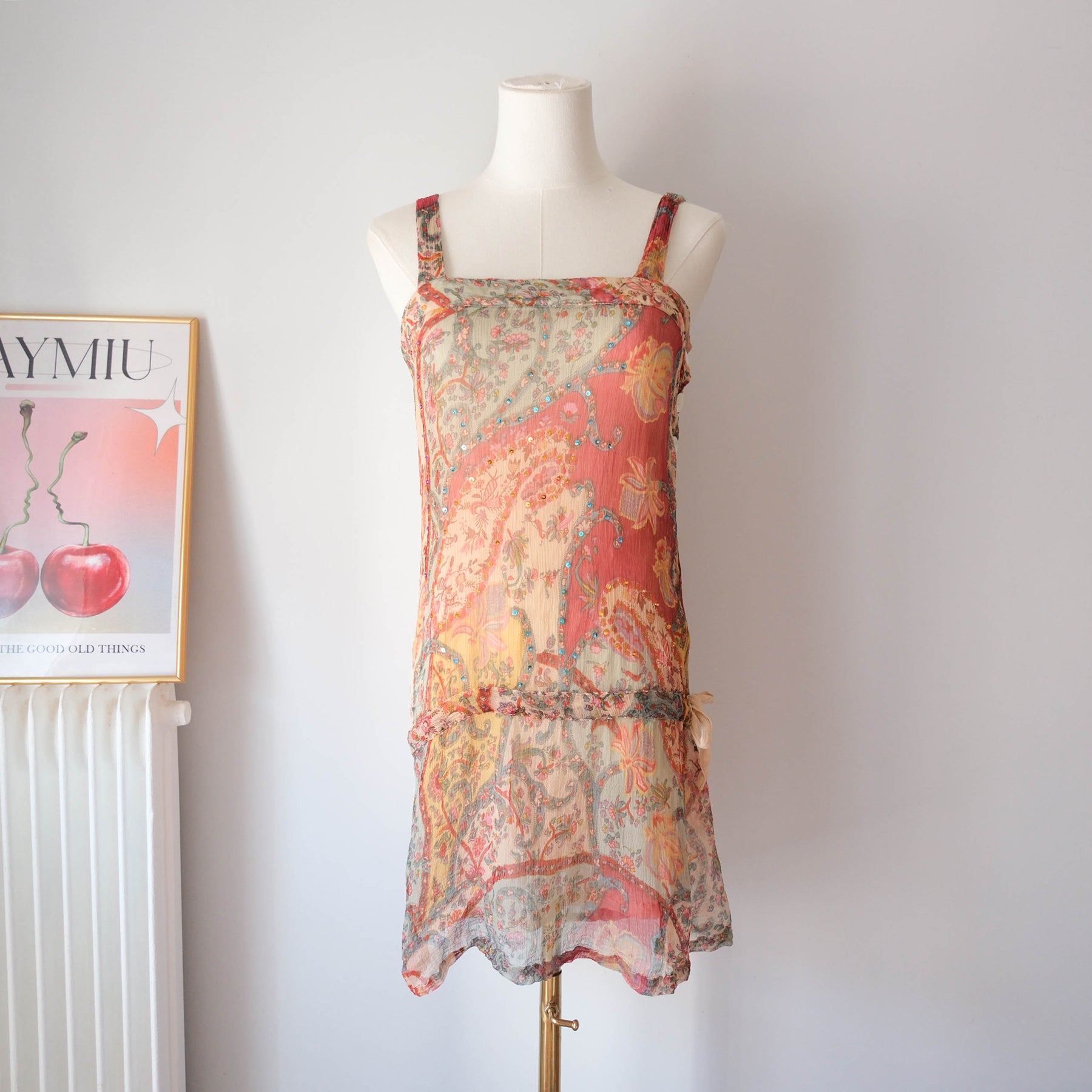 Vintage Paisley Sequin Tunique
