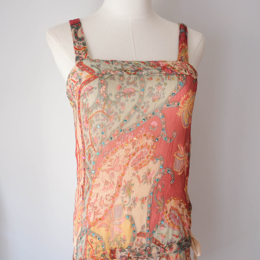 Vintage Paisley Sequin Tunique