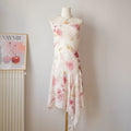 Vintage Romantic Floral Slip Dress