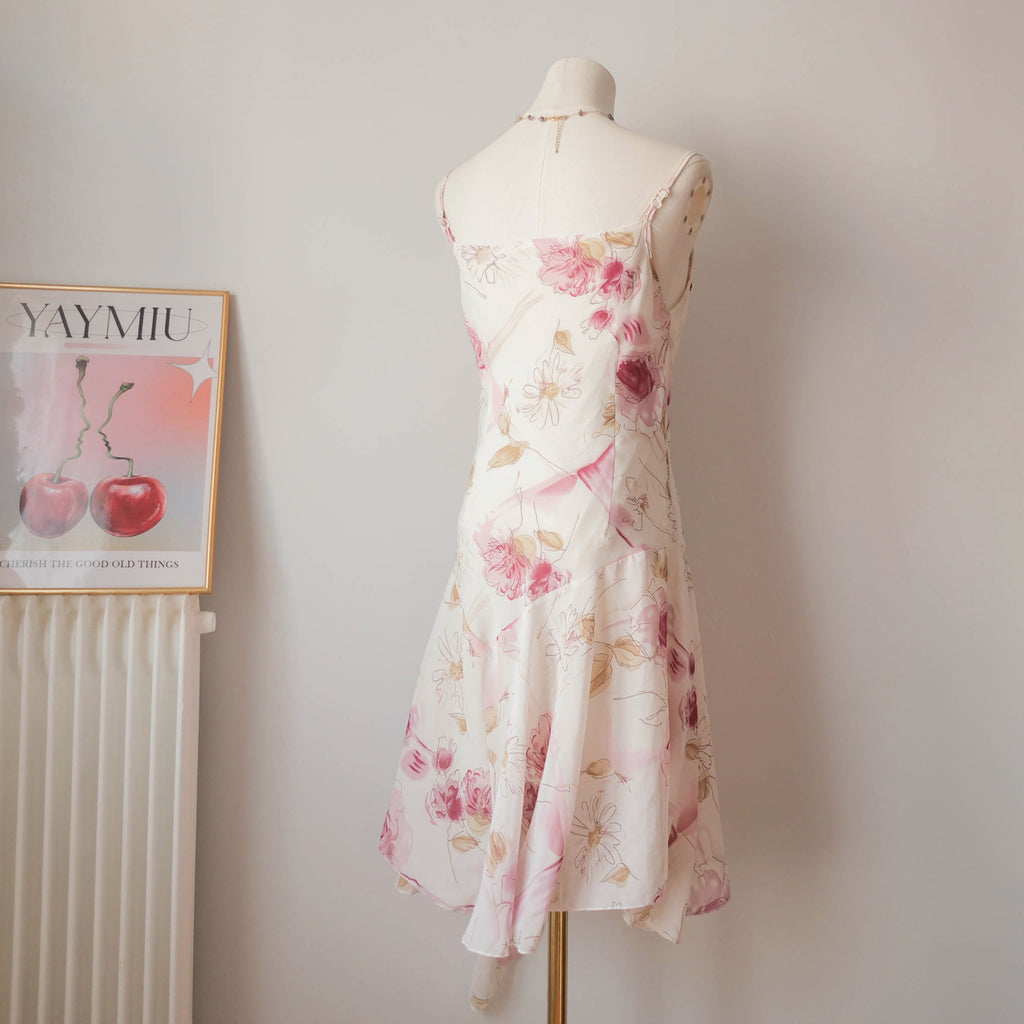Vintage Romantic Floral Slip Dress
