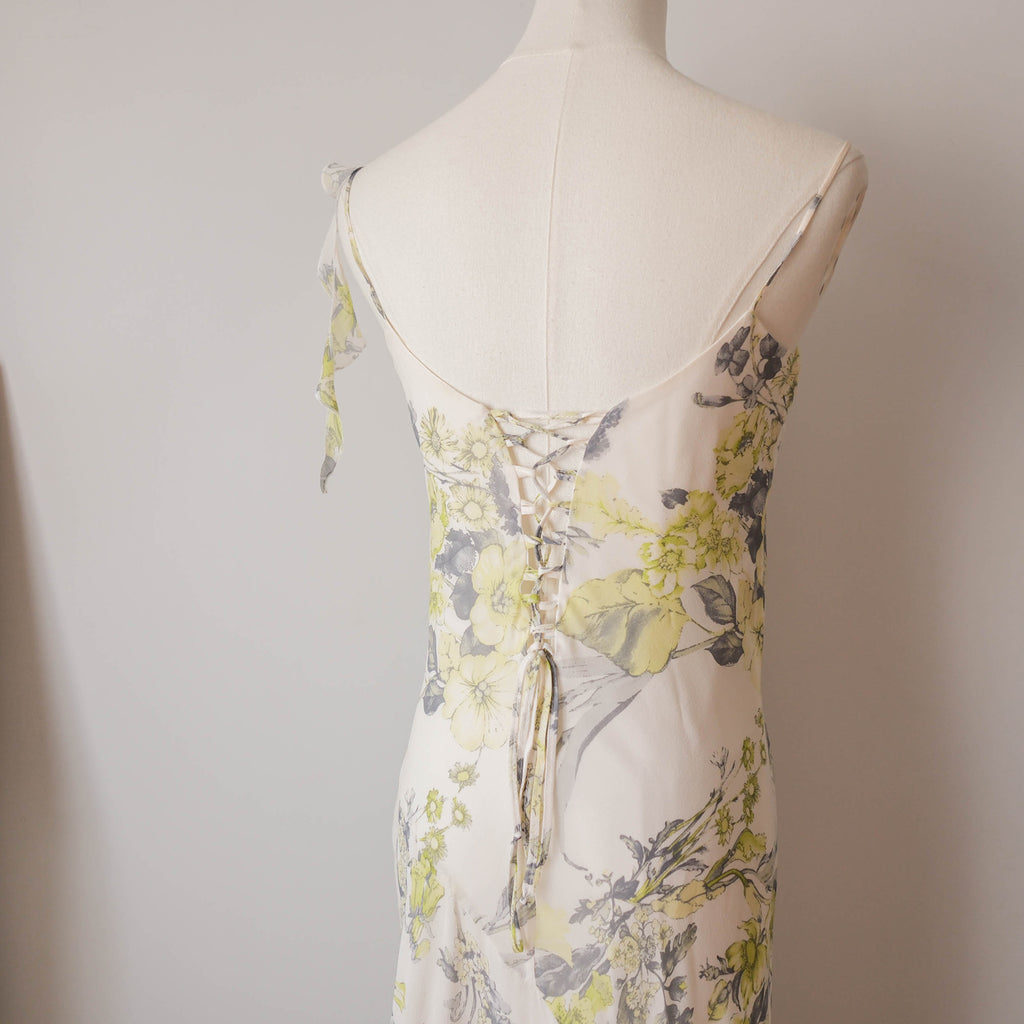 Vintage Italian  Dreamy Asymmetrical Silk Dress
