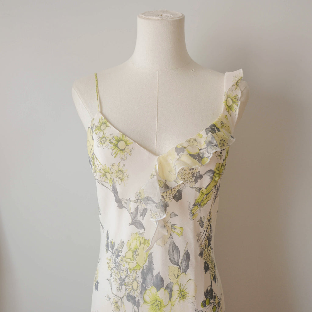 Vintage Italian  Dreamy Asymmetrical Silk Dress