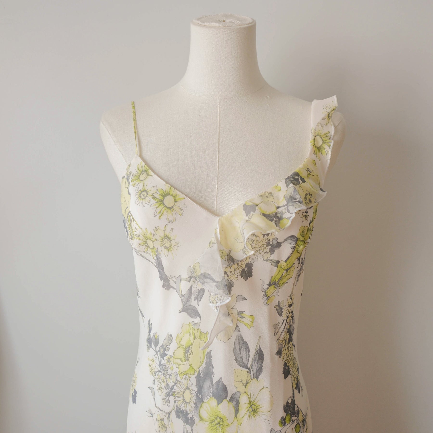 Vintage Italian  Dreamy Asymmetrical Silk Dress