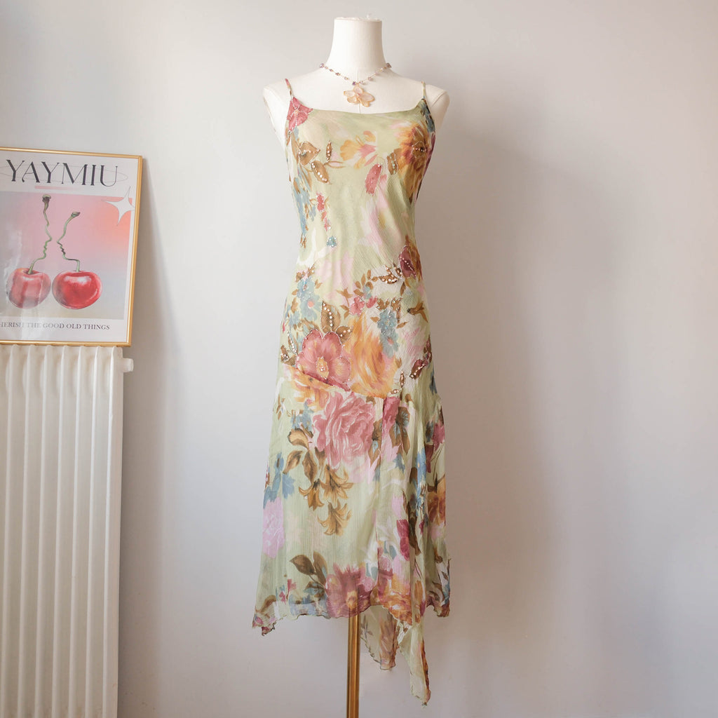 DERHY Vintage Dreamy Beaded Cami Dress