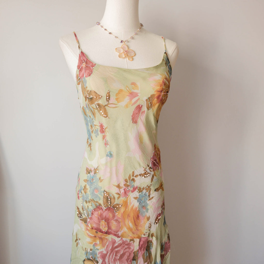 DERHY Vintage Dreamy Beaded Cami Dress
