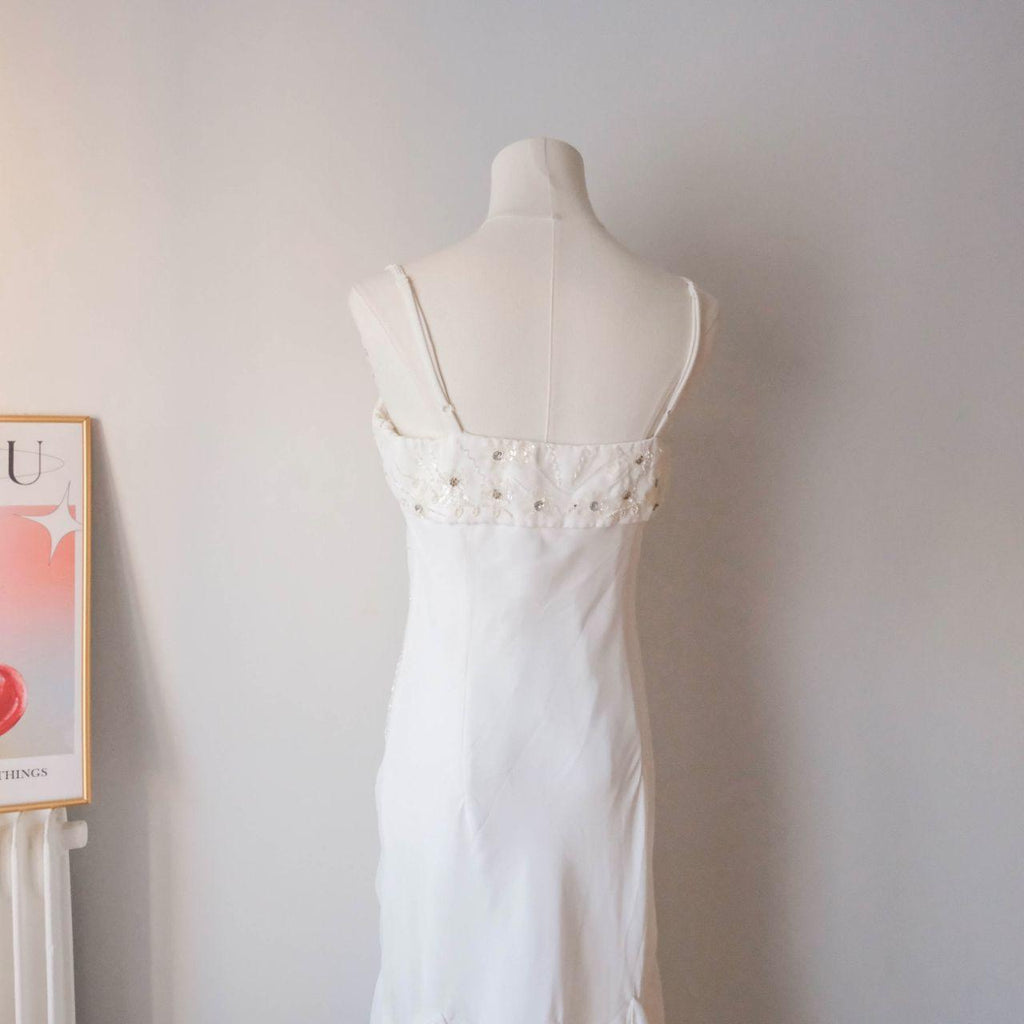 Vintage Gatsby-Era Glam Asymmetrical Embellished Dress