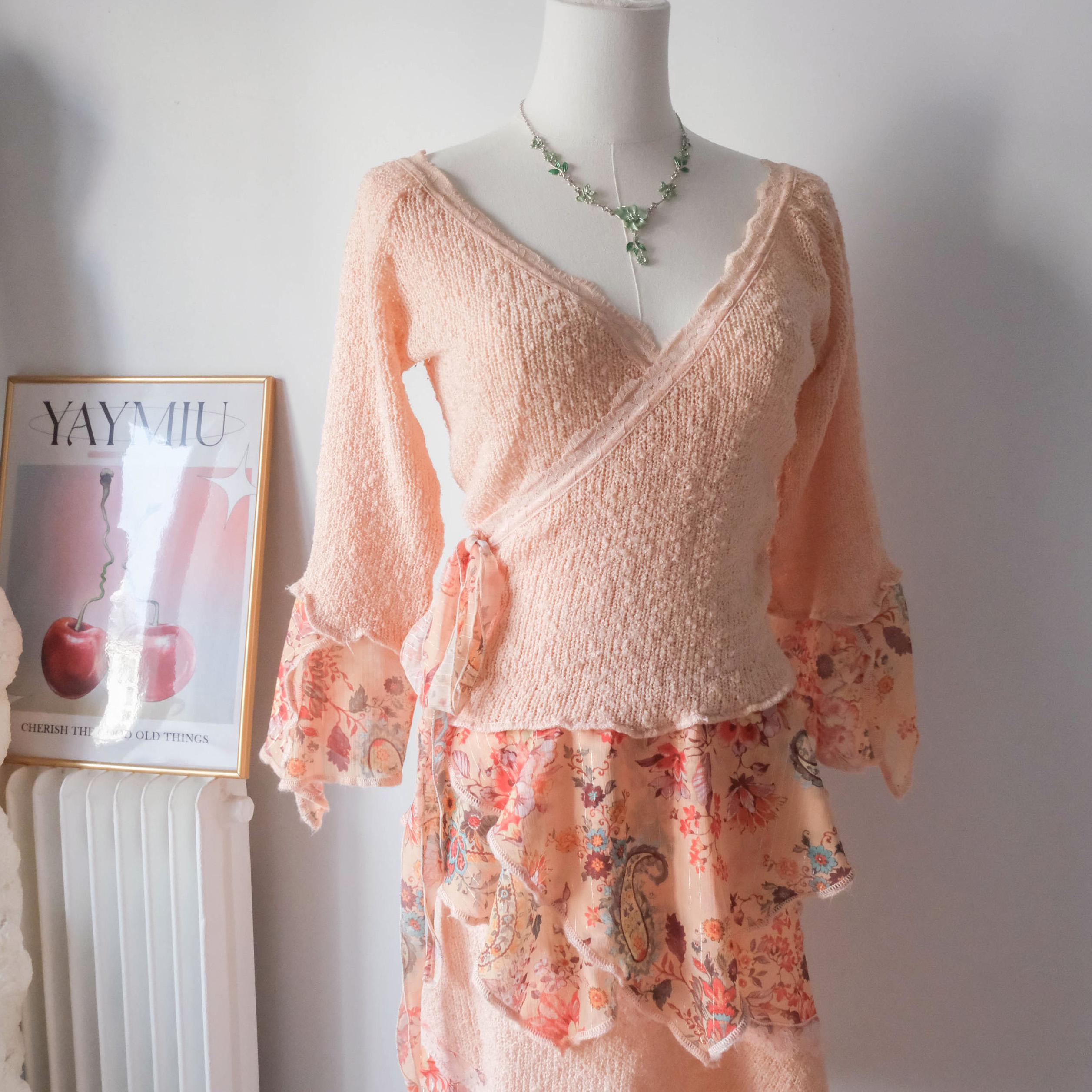 ZONE BLEUE Vintage Fairy Dreamy Knit Skirt Set
