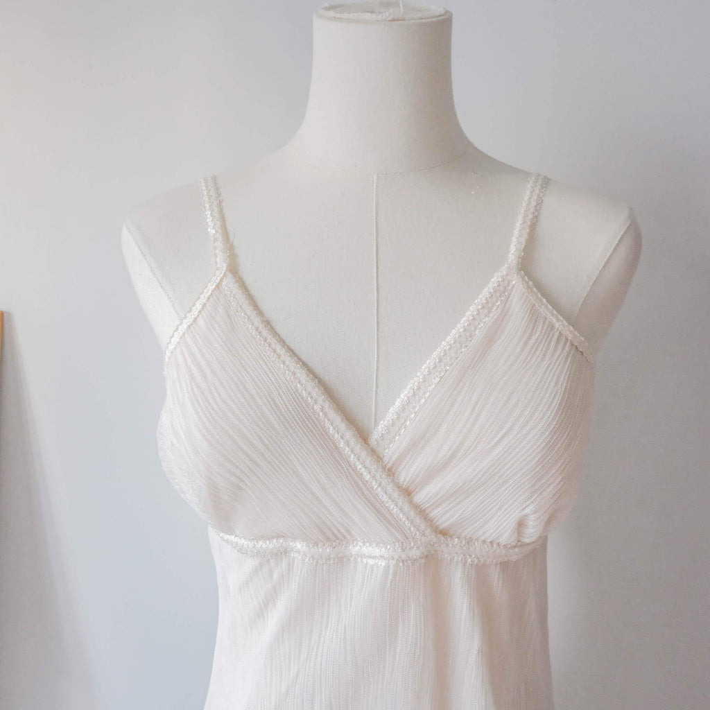 BEL AIR French 90s Lace Slip Dress - Romantic Parisian Effortless Chic