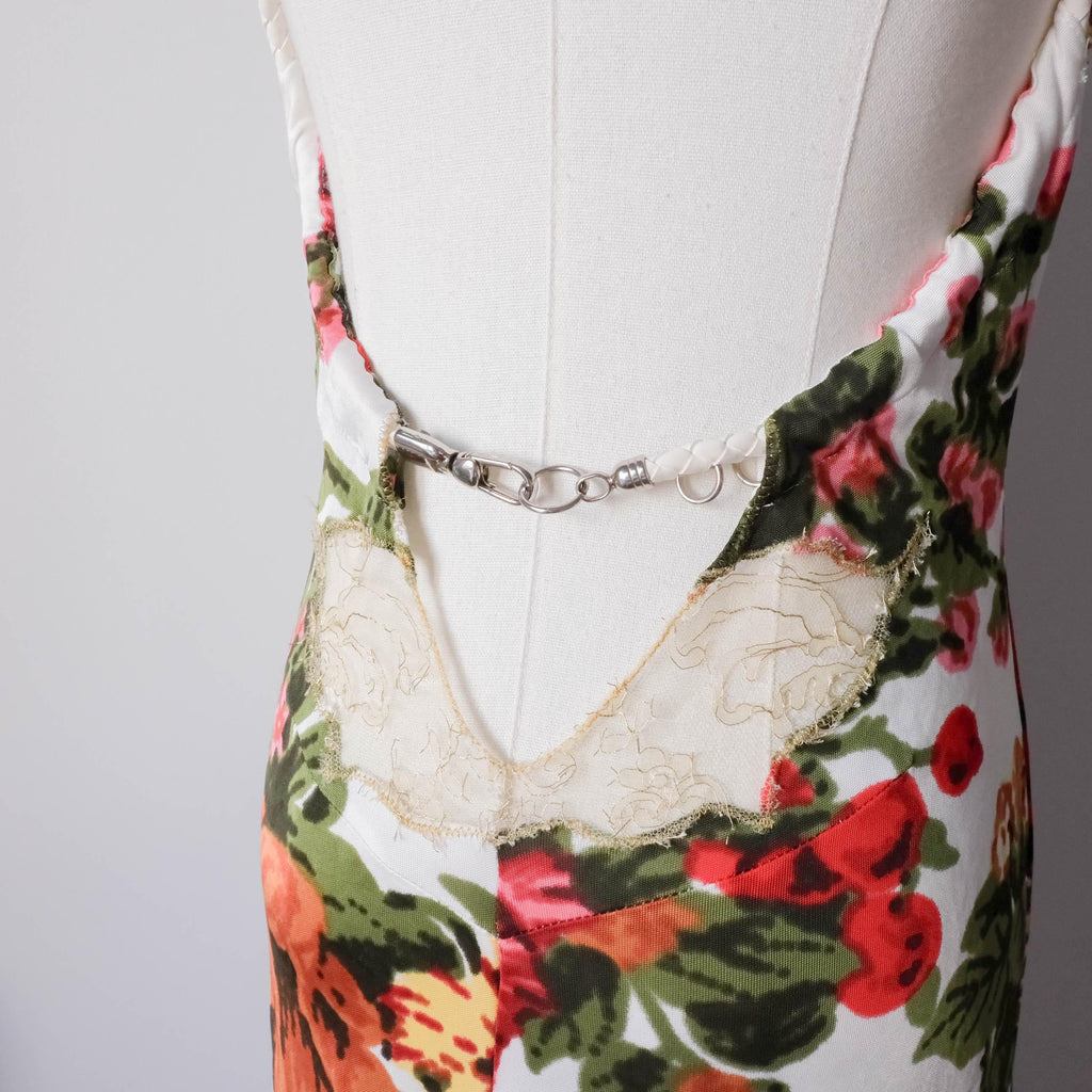 GF GIANFRANCO FERRE Vintage Backless Halter Dress