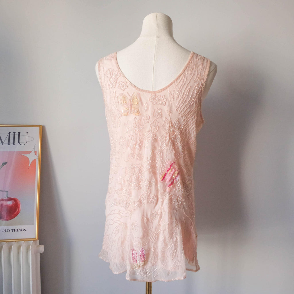 Beach Ibiza Festival Party Sequins Tank Top