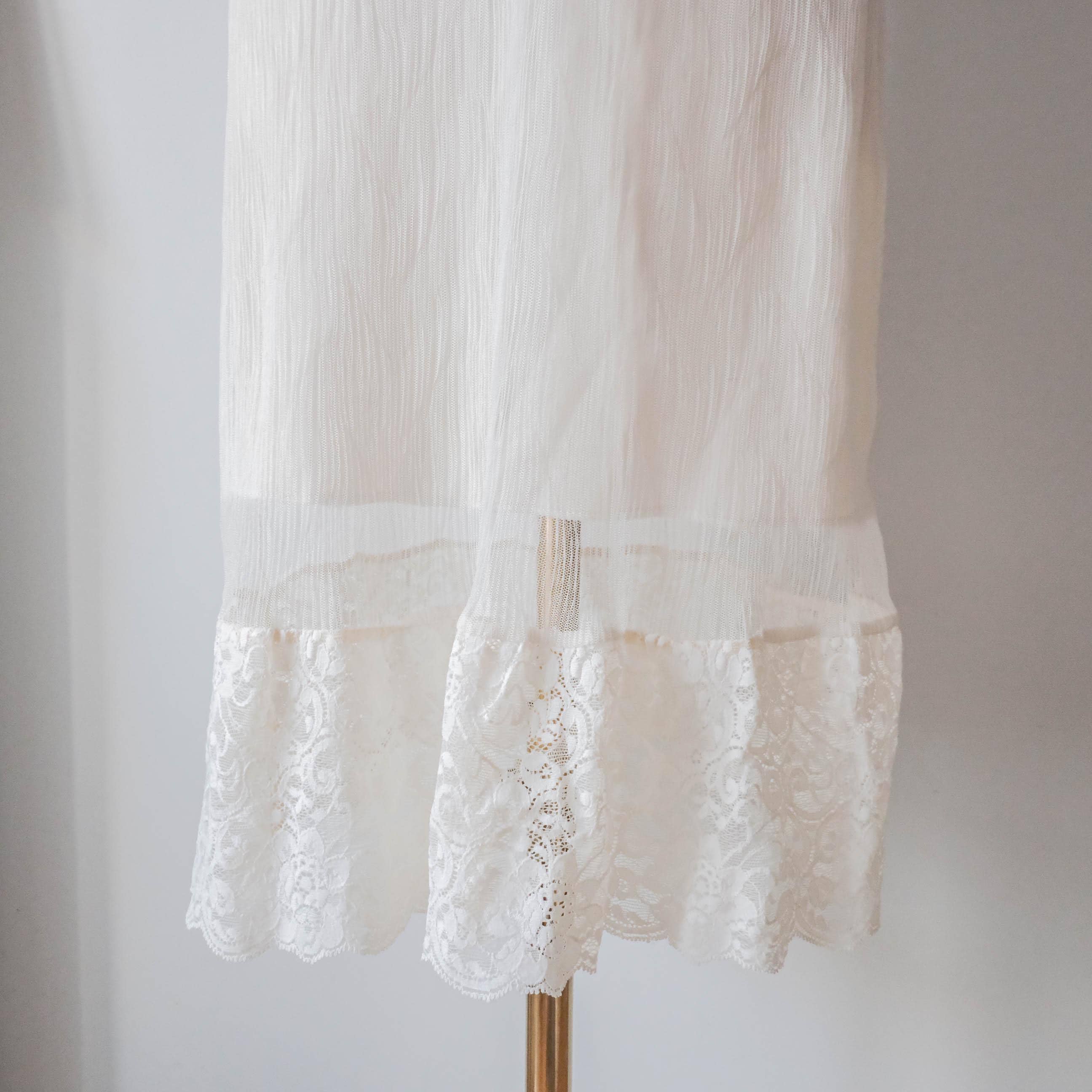 BEL AIR French 90s Lace Slip Dress - Romantic Parisian Effortless Chic