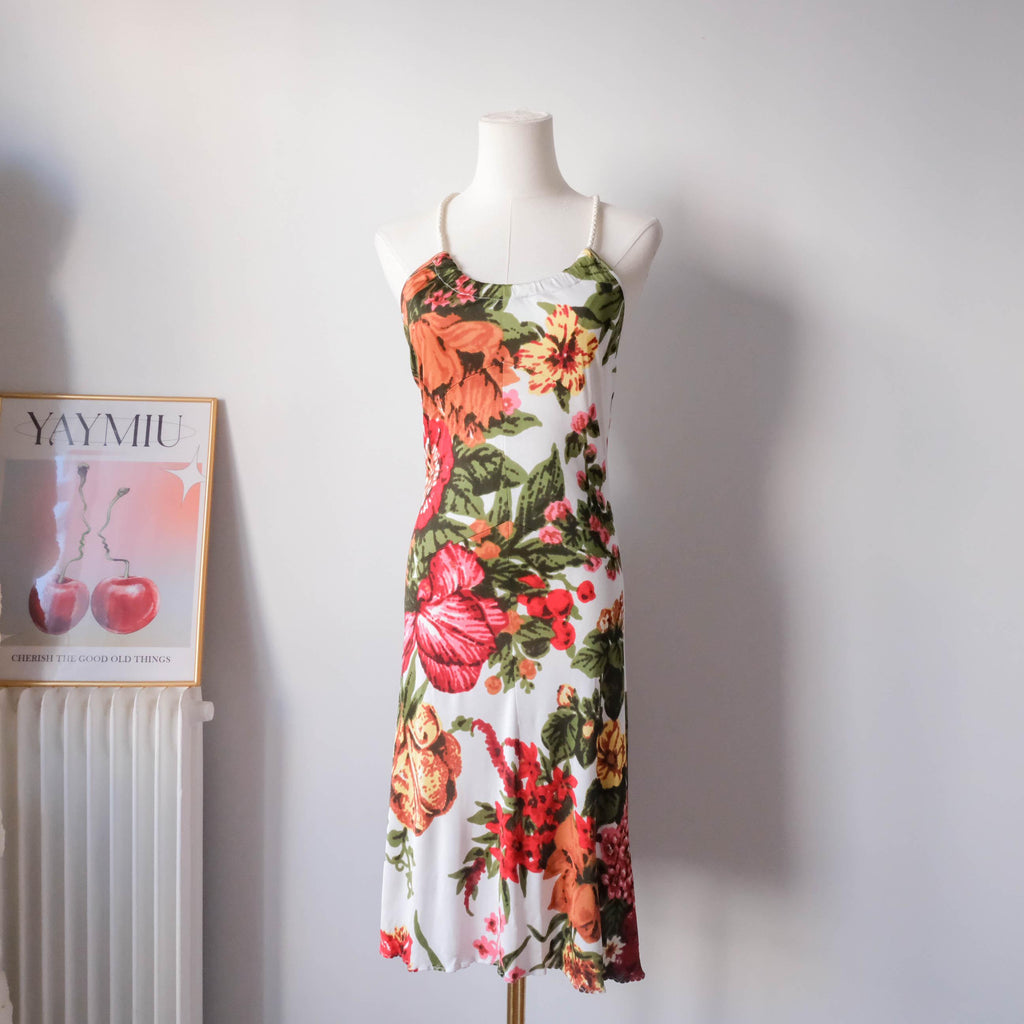 GF GIANFRANCO FERRE Vintage Backless Halter Dress