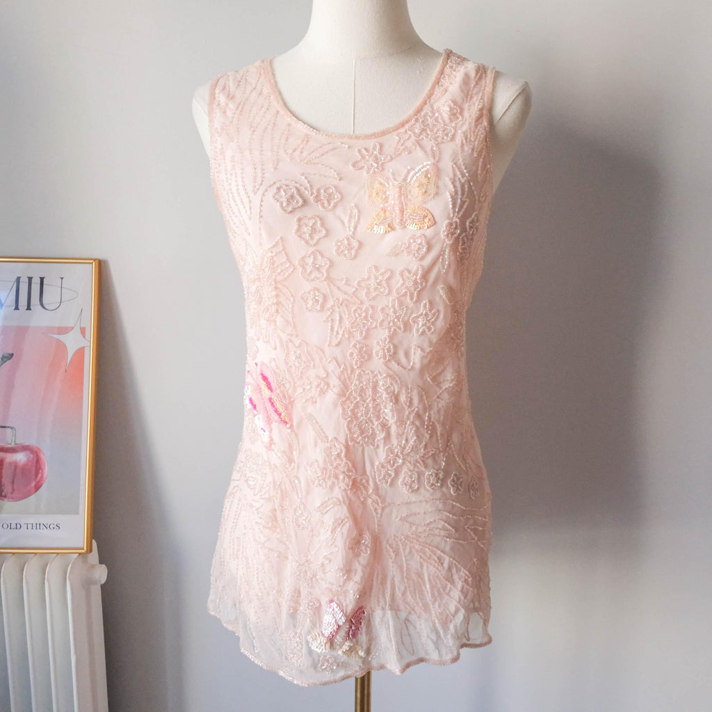 Beach Ibiza Festival Party Sequins Tank Top